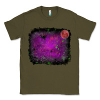 Army Green halloween backround moon Classic Tee - RanaPortraitStore
