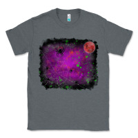 Charcoal Heather halloween backround moon Classic Tee - RanaPortraitStore
