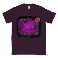 Plum halloween backround moon Classic Tee - RanaPortraitStore