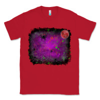 Red halloween backround moon Classic Tee - RanaPortraitStore
