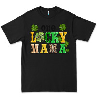 Black one lucky mama Premium Tee - AdoDesignShop