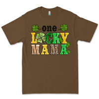 Cacao one lucky mama Premium Tee - AdoDesignShop