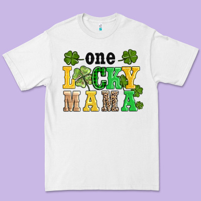 One Lucky Mama Premium Tee Designed By Adodesignshop