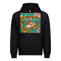 Black hand cream nail polish remover and sunflowers with leopard and glitter Urban Hoodie - BundleAndBundleShop