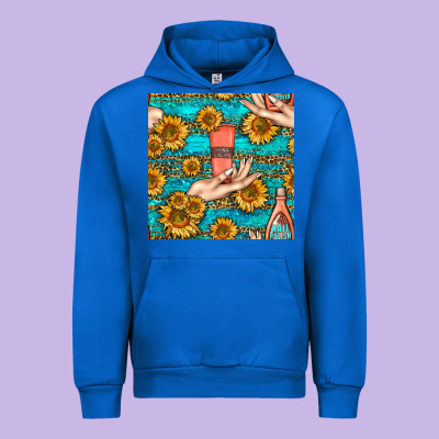 Hand Cream Nail Polish Remover And Sunflowers With Leopard And Glitter Urban Hoodie Designed By Bundleandbundleshop