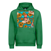 Emerald hand cream nail polish remover and sunflowers with leopard and glitter Urban Hoodie - BundleAndBundleShop