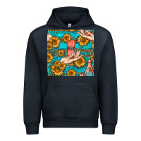 Navy hand cream nail polish remover and sunflowers with leopard and glitter Urban Hoodie - BundleAndBundleShop