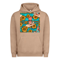 Pigment Burro hand cream nail polish remover and sunflowers with leopard and glitter Urban Hoodie - BundleAndBundleShop