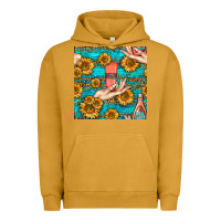 Pigment Peanut Butter hand cream nail polish remover and sunflowers with leopard and glitter Urban Hoodie - BundleAndBundleShop
