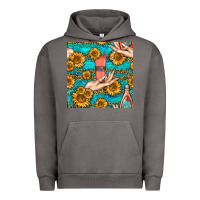 Pigment Tornado hand cream nail polish remover and sunflowers with leopard and glitter Urban Hoodie - BundleAndBundleShop