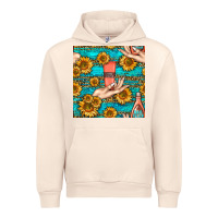 Sandshell hand cream nail polish remover and sunflowers with leopard and glitter Urban Hoodie - BundleAndBundleShop