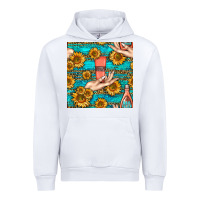 White hand cream nail polish remover and sunflowers with leopard and glitter Urban Hoodie - BundleAndBundleShop