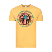 Vintage Mustard love myself cross Vintage Tee - MaliasSmallBusiness