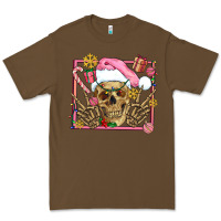 Cacao pink christmas skeleton Premium Tee - AdoDesignShop