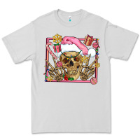 Dove Grey pink christmas skeleton Premium Tee - AdoDesignShop