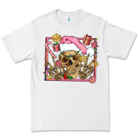 White pink christmas skeleton Premium Tee - AdoDesignShop