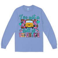 Colony Blue ive got a bus full of valentine Long Sleeve Tee - NancyCooperArtShop