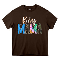 Chocolate Brown boy mama  black Heavy Core Tee - JahusDesignShop
