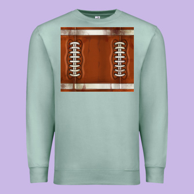 Distressed American Football Pattern Premium Sweatshirt Designed By Tumblerdesignbyshophia
