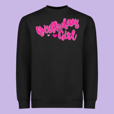 Birthday Girl Heavyweight Sweatshirt Designed By Maliassmallbusiness