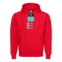 Red SEX YES HOT SEX SAFE SEX GREAT SEX Zipper Hoodie - Bettercallsaul