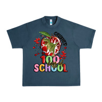 Midnight Navy crushed 100 days of school Urban Heavy Tee - MaliasSmallBusiness