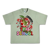 Oil Green crushed 100 days of school Urban Heavy Tee - MaliasSmallBusiness
