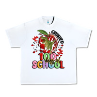White crushed 100 days of school Urban Heavy Tee - MaliasSmallBusiness