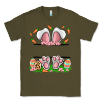 Army Green easter costom name rabbit Classic Tee - MaliasSmallBusiness