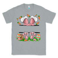 Heather Grey easter costom name rabbit Classic Tee - MaliasSmallBusiness
