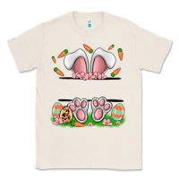 Natural easter costom name rabbit Classic Tee - MaliasSmallBusiness