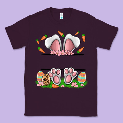 Easter Costom Name Rabbit Classic Tee Designed By Maliassmallbusiness