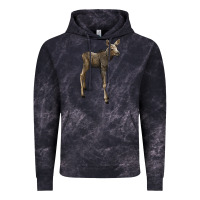 Cloud Black moose fawn deer Vintage Hoodie - LillyAllenDesigns