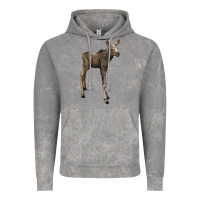 Cloud Rock moose fawn deer Vintage Hoodie - LillyAllenDesigns