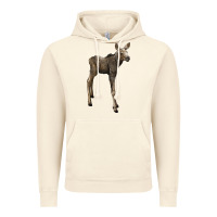 Vintage Artic moose fawn deer Vintage Hoodie - LillyAllenDesigns