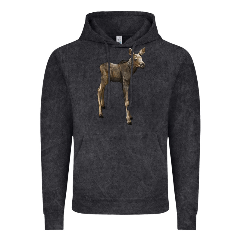 Moose Fawn Deer Vintage Hoodie by LillyAllenDesigns | Teevron