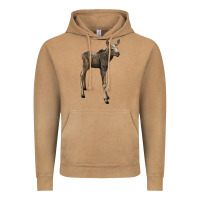 Vintage Camel moose fawn deer Vintage Hoodie - LillyAllenDesigns