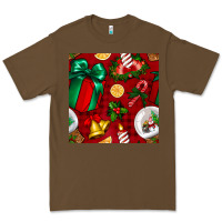 Cacao christmas snow globe seamless pattern Premium Tee - BundleAndBundleShop