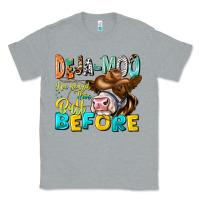 Heather Grey Deja Moo I've Heard Tih Bull Before Classic Tee - CowhideDigitalArt