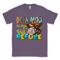 Lavender Deja Moo I've Heard Tih Bull Before Classic Tee - CowhideDigitalArt
