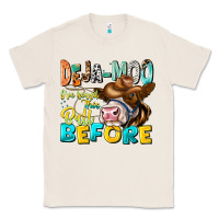 Natural Deja Moo I've Heard Tih Bull Before Classic Tee - CowhideDigitalArt