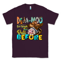 Plum Deja Moo I've Heard Tih Bull Before Classic Tee - CowhideDigitalArt
