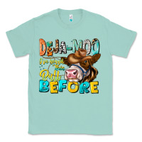 Seafoam Deja Moo I've Heard Tih Bull Before Classic Tee - CowhideDigitalArt