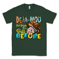 Sports Green Deja Moo I've Heard Tih Bull Before Classic Tee - CowhideDigitalArt