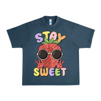 Midnight Navy stay sweet Urban Heavy Tee - MaliasSmallBusiness