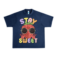 Navy stay sweet Urban Heavy Tee - MaliasSmallBusiness