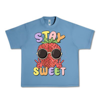 Pebble Blue stay sweet Urban Heavy Tee - MaliasSmallBusiness