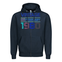 Vintage February 1980 Zipper Hoodie | Teevron