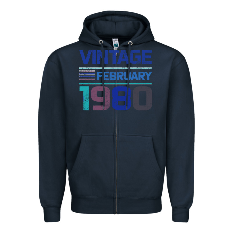 Vintage February 1980 Zipper Hoodie by Bettercallsaul | Teevron