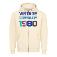 Sandshell Vintage February 1980 Zipper Hoodie - Bettercallsaul